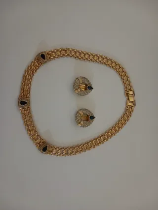 Collar y pendientes vintage