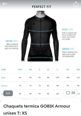 Chaqueta termica Gobik Armour Vanta Talla XS