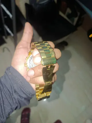 Reloj Michael Kors Dorado y Turquesa