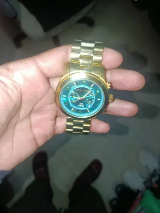 Reloj Michael Kors Dorado y Turquesa