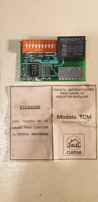 Tarjeta decodificadora Clemsa para receptor TCM