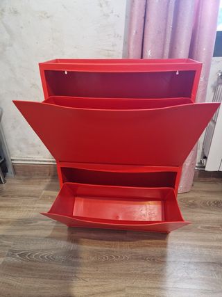Zapatero ikea rojo