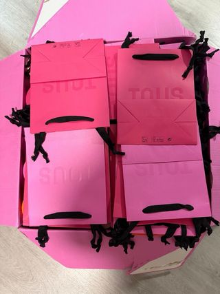 Cajas de embalaje Tous (Naranja y Rosa)