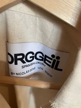 Camisa Orggeïl Beige Lino