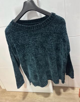 Jersey verde peluche talla única