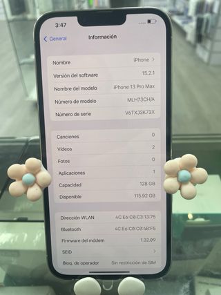 iPhone 13 Pro Max 128GB Plata