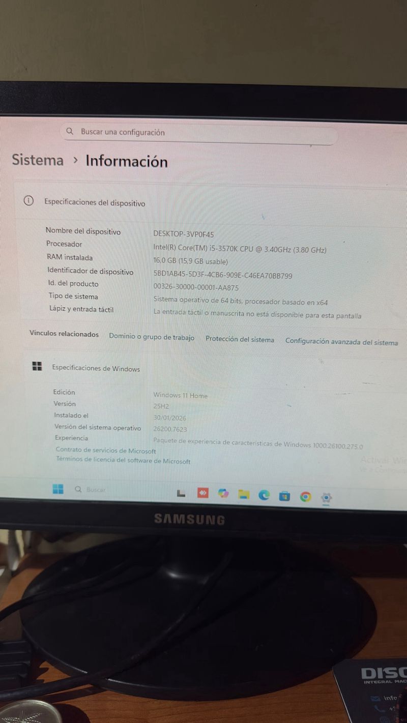 Ordenador de sobremesa ASUS 3,80h - 16gb de ram afbeelding 6