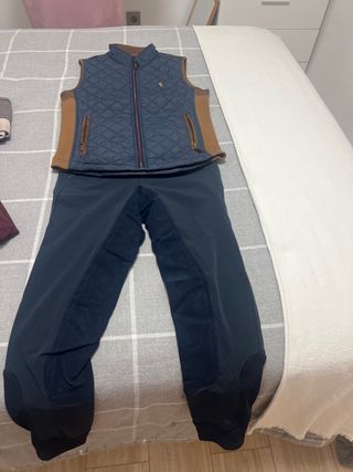 Conjunto Ropa Equitación Chaleco y Pantalón