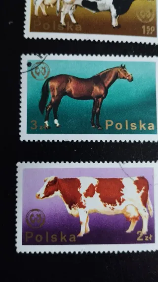 Sellos Polonia Animales domésticos - lote 204