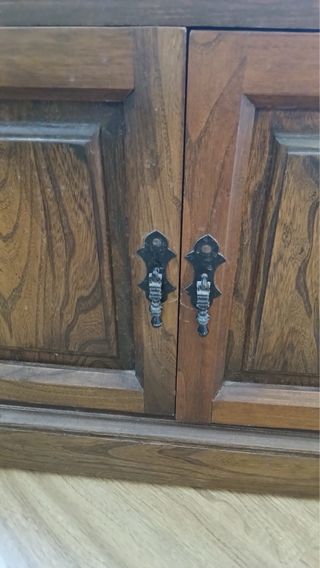 Mueble TV rústico madera maciza