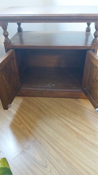 Mueble TV rústico madera maciza