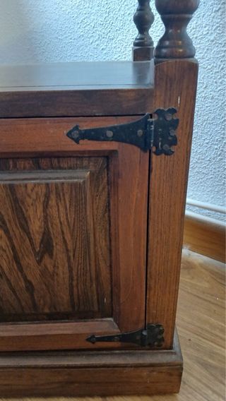 Mueble TV rústico madera maciza