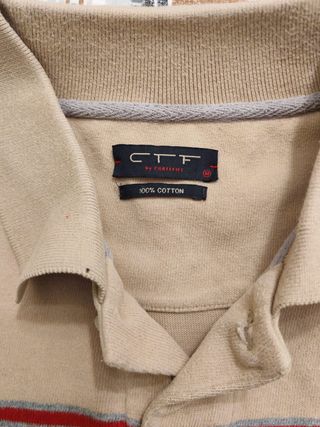 Polo beige Cortefiel Talla M
