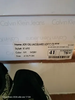 Scarpe donna Calvin Klein nere e grigie