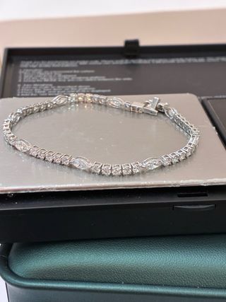 Pulsera Tenis Oro 14k 4.96 Ct Diamantes IGI