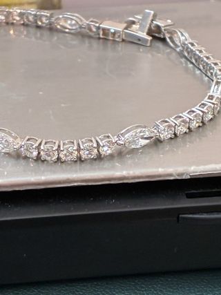 Pulsera Tenis Oro 14k 4.96 Ct Diamantes IGI