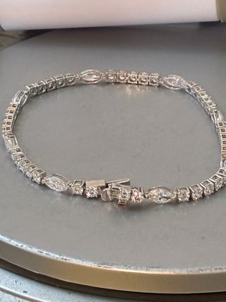 Pulsera Tenis Oro 14k 4.96 Ct Diamantes IGI