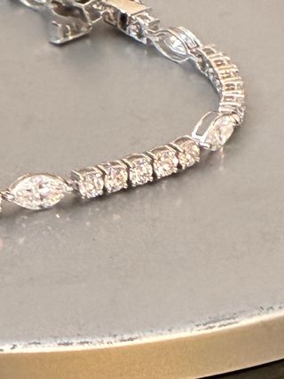 Pulsera Tenis Oro 14k 4.96 Ct Diamantes IGI