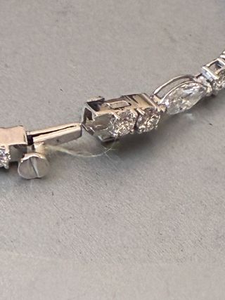 Pulsera Tenis Oro 14k 4.96 Ct Diamantes IGI