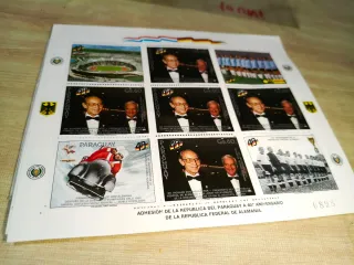 Sellos Paraguay 40 Aniversario Alemania (10 ud)
