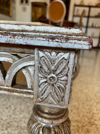 Mesa de centro mármol y madera