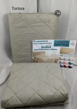 Trapuntino più copritestata  matrimoniale Art. Isa