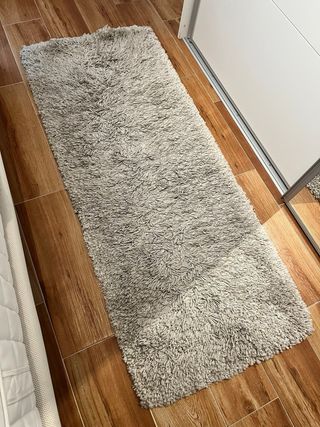 Alfombra Ikea pelo largo beige