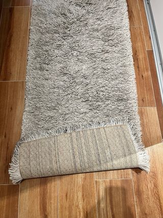 Alfombra Ikea pelo largo beige