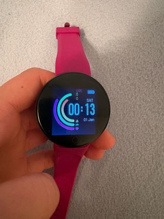 Reloj Inteligente Deportivo Rosa y Negro