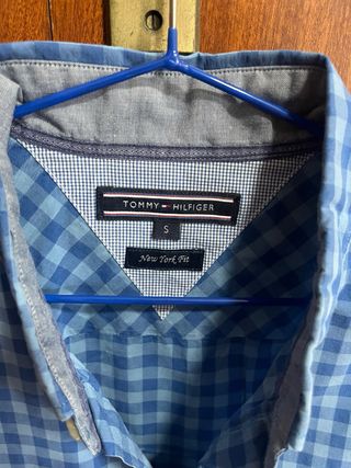 Camisa Tommy Hilfiger cuadros azul Talla: S