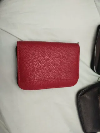 Monederos mujer (negro, marrón, rojo)