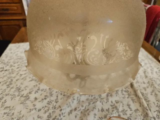 Lámpara colgante retro dorada