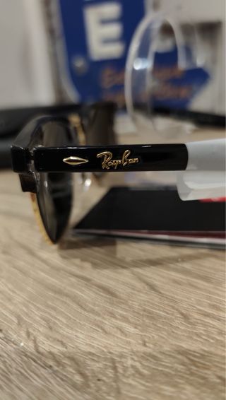 Gafas de Sol Ray-Ban Clubmaster Negro/Dorado