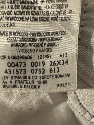 Pantalón Levi's Mujer Talla 26x34 Negro