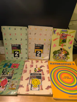 Lote libros egb y bup: lengua, mates, química..