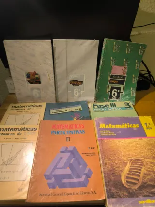 Lote libros egb y bup: lengua, mates, química..