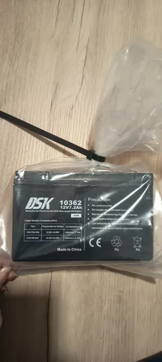 Batería DSK 12V 7.2Ah AGM