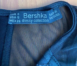 Vestido Bershka Negro Talla S