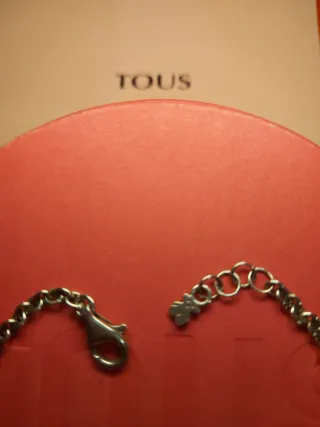 Pulsera Tous Plata Cuarzo Rosa y topacio