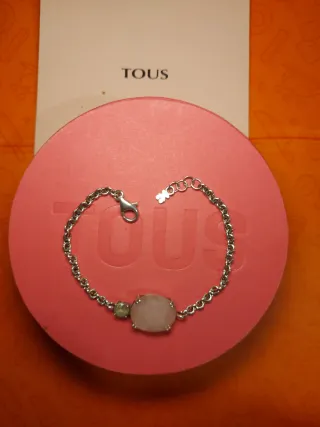 Pulsera Tous Plata Cuarzo Rosa y topacio