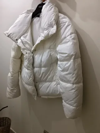 Chaquetón blanco acolchado