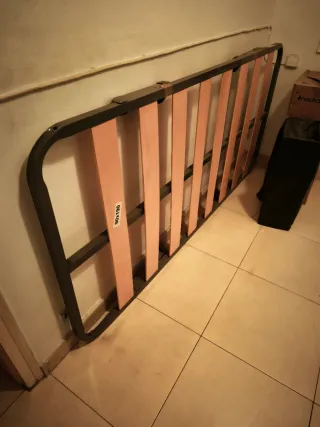 Somier cama 90 con patas plegables