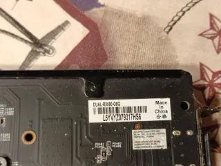 ASUS DUAL-RX580-O8G Tarjeta Gráfica