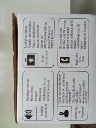 Teléfono Alcatel Blanco y Azul