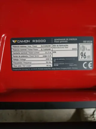 Generador Eléctrico CAMON R3000