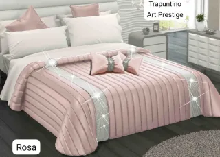 Trapuntino Art. Prestige Grigio Chiaro + 2 Cuscini