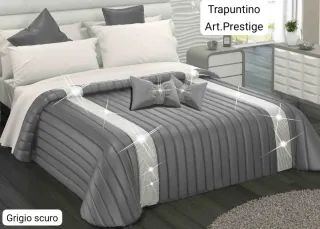 Trapuntino Art. Prestige Grigio Chiaro + 2 Cuscini