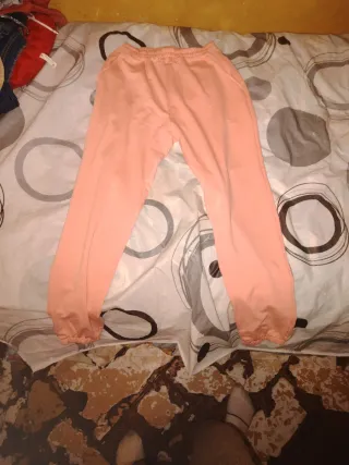 Pantalón chándal rosa talla M