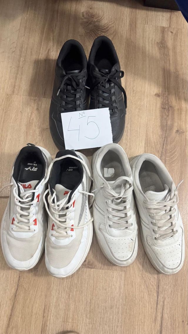 Lote 3 pares zapatillas talla 45