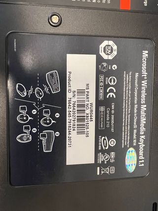 Teclado Microsoft Wireless Multimedia Keyboard 1.1